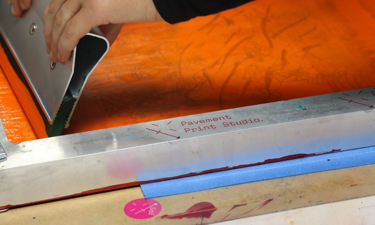 Screen printer with PPS logo